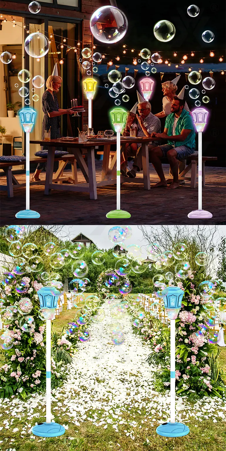Remote Control Standing Bubble Machines with Lights & Music (TG4971782) — product detail panel 6
