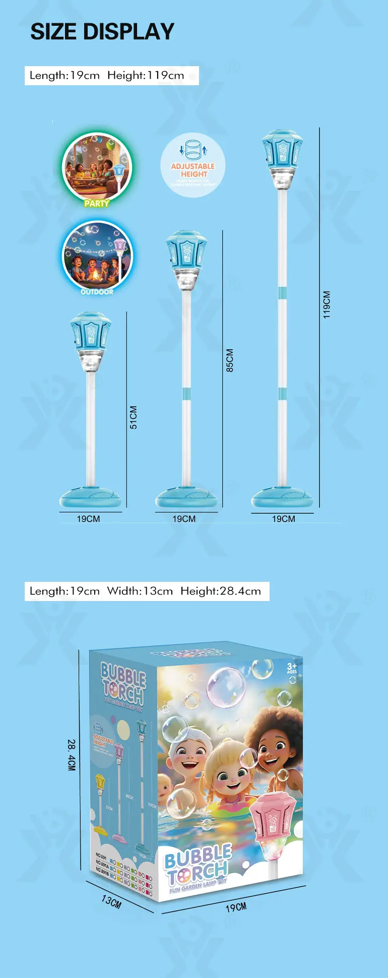 Remote Control Standing Bubble Machines with Lights & Music (TG4971782) — product detail panel 8
