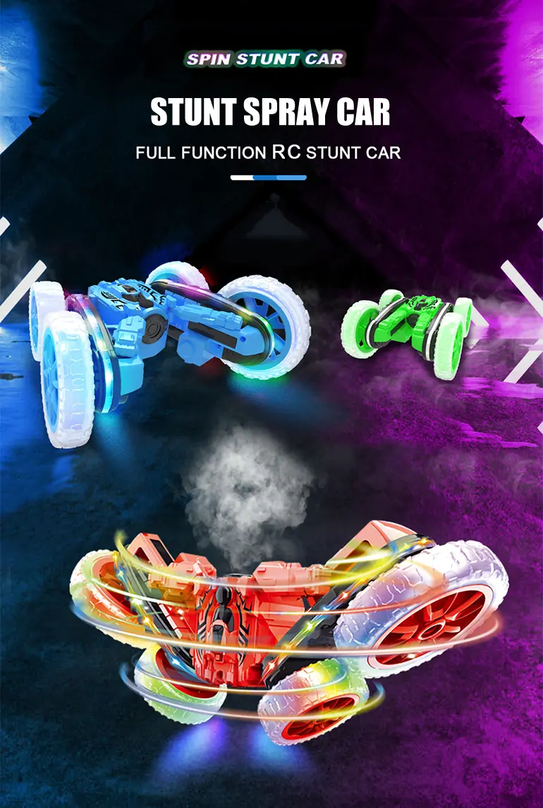 RC Stunt Cars with Spray & LED Lights (TG4291969) — product detail panel 8