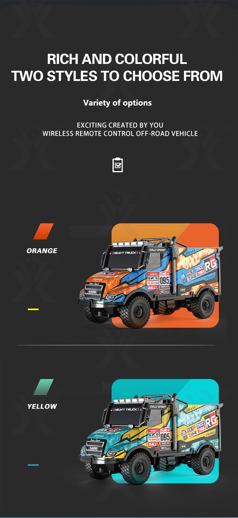 RC Truck Rally Toy For Kids, All-terrain Tyres (TG4263466) — product detail panel 2
