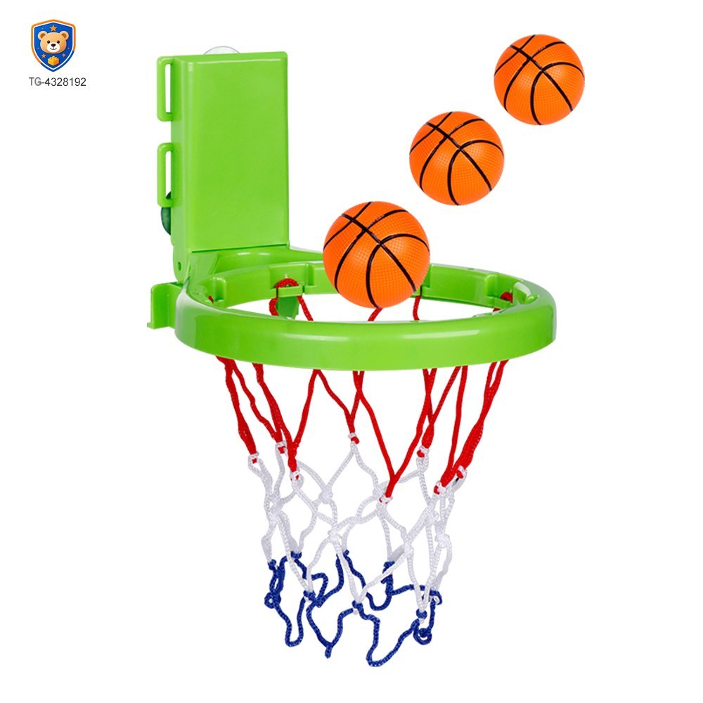 2-in-1 Kids’ Bath Basketball Hoop Toy with Suction Cups & Straps — product view 7