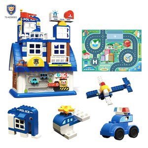 5-in-1 Police Station Building Blocks Toy for Kids