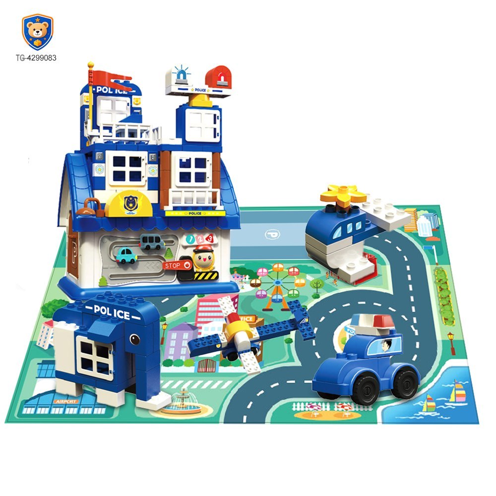 5-in-1 Police Station Building Blocks Toy for Kids — product view 2