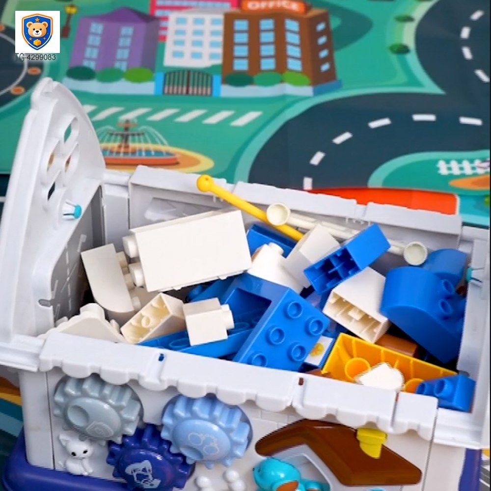 5-in-1 Police Station Building Blocks Toy for Kids — product view 5