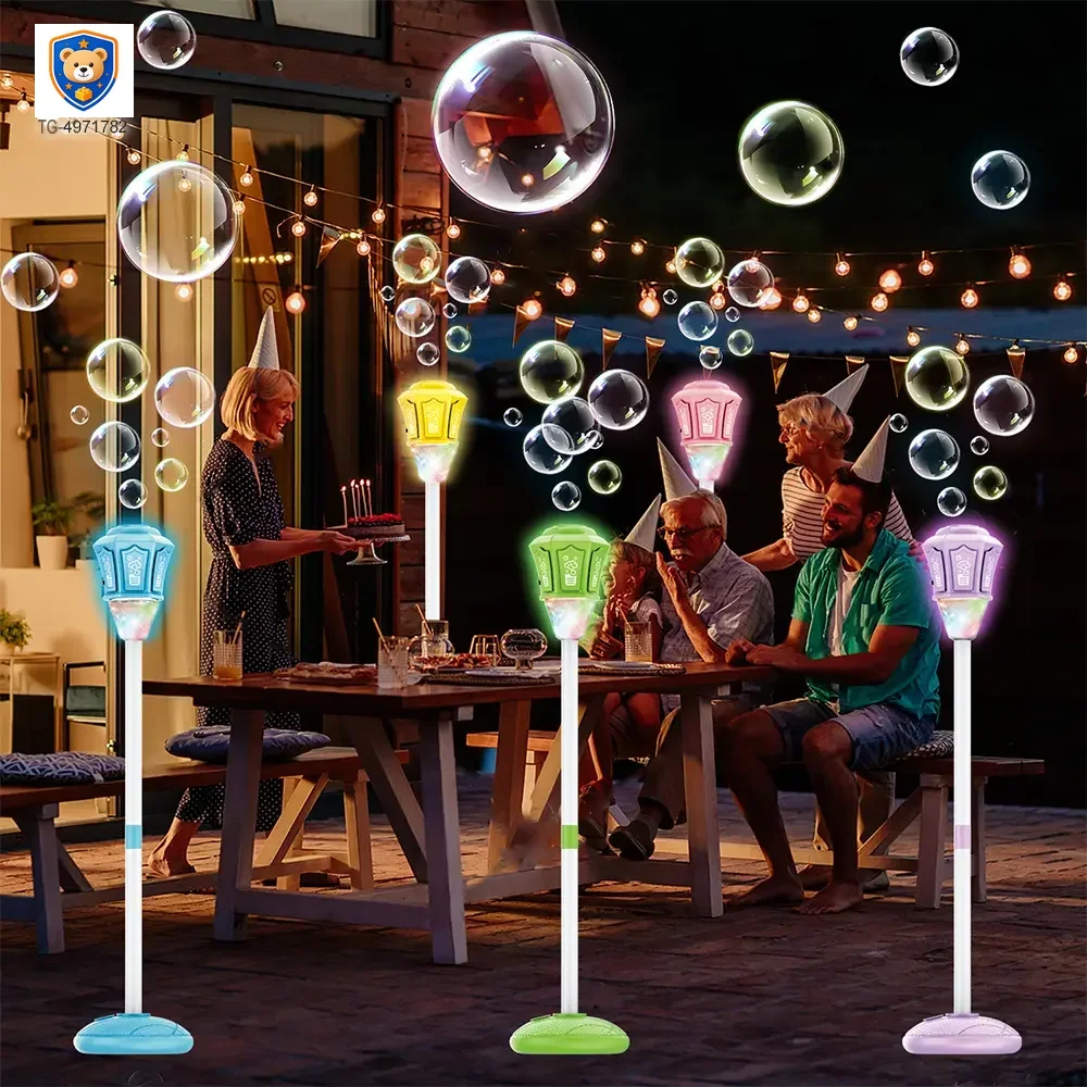 Remote Control Standing Bubble Machines with Lights & Music — product view 4