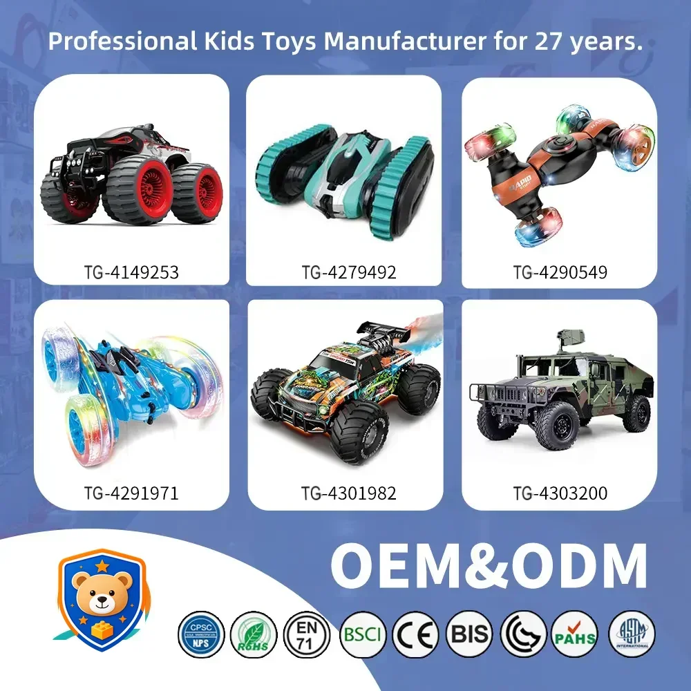 RC Stunt Cars with Spray & LED Lights — product view 2