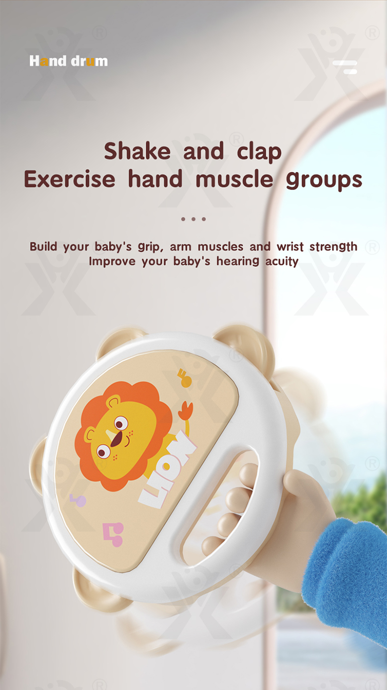 Baby Hand Drum Toy with Shake & Clap Sounds (TG4301261) — product detail panel 2