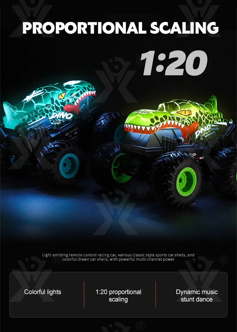 RC Stunt Dancing Car Toy with LED Light, Music (TG4003089) — product detail panel 2