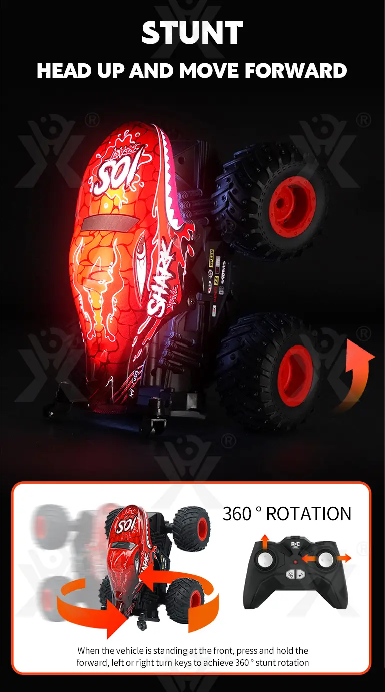 RC Stunt Dancing Car Toy with LED Light, Music (TG4003089) — product detail panel 3