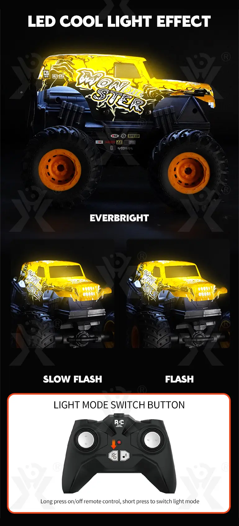 RC Stunt Dancing Car Toy with LED Light, Music (TG4003089) — product detail panel 4