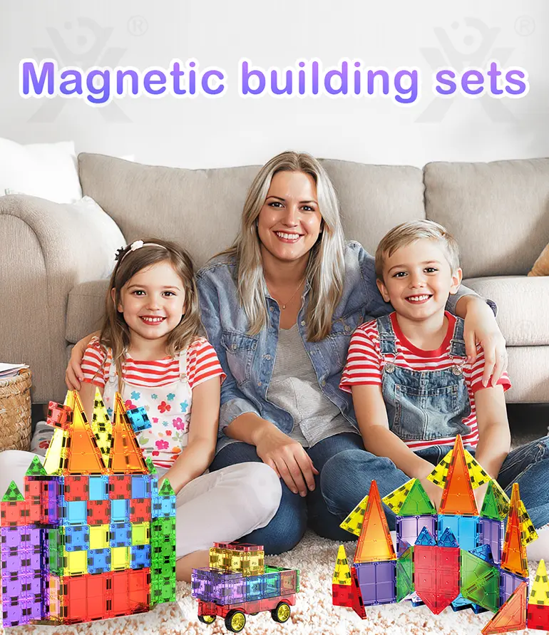 Magnetic Block Toy, Portable, 32 PCS, For Kids and Parents Collaboration Play, STEM Toy (TG5041630) — product detail panel 1