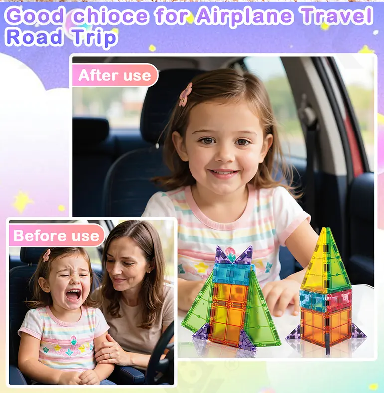 Magnetic Block Toy, Portable, 32 PCS, For Kids and Parents Collaboration Play, STEM Toy (TG5041630) — product detail panel 2