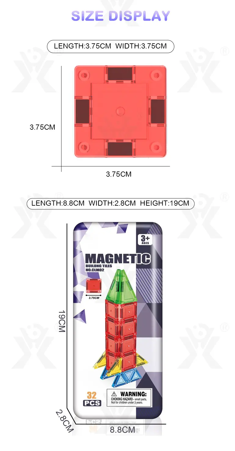 Magnetic Block Toy, Portable, 32 PCS, For Kids and Parents Collaboration Play, STEM Toy (TG5041630) — product detail panel 8