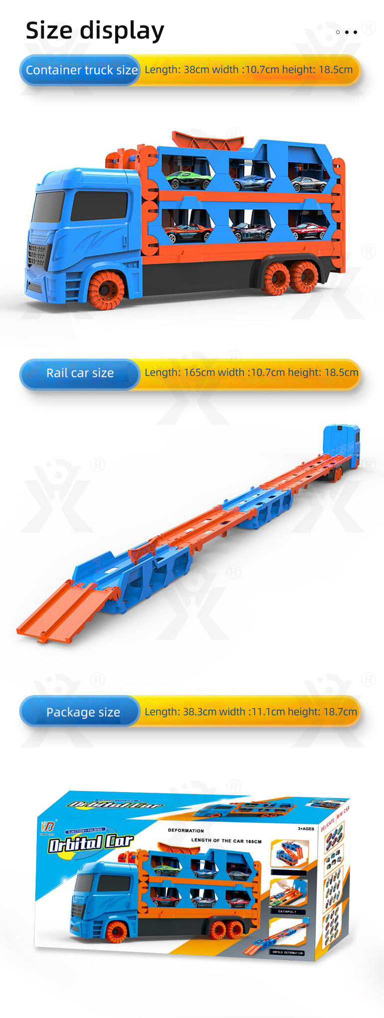 Deformable Track Ejection Car, Supports One-on-one Racing (TG3987209) — product detail panel 11