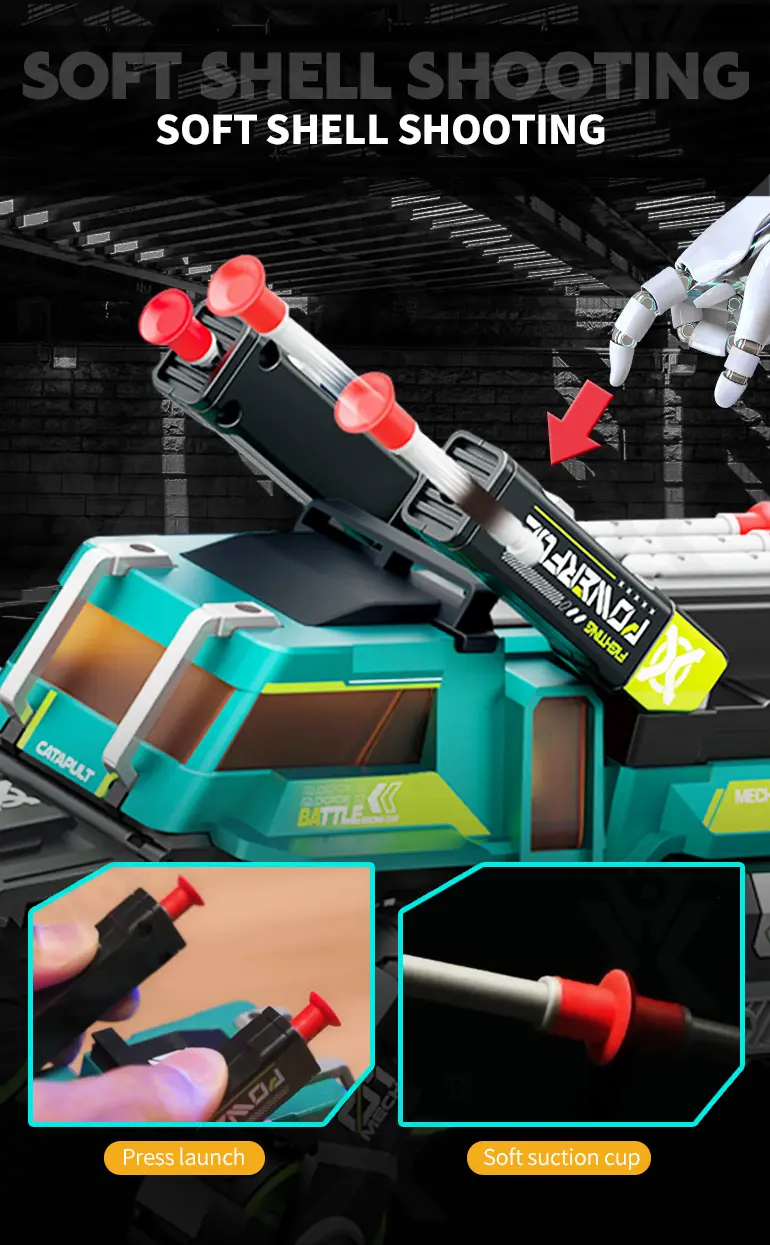 Diecast Ejection 2-in-1 Chariot with Deformation, Lights, and Battle Play (TG4095637) — product detail panel 3