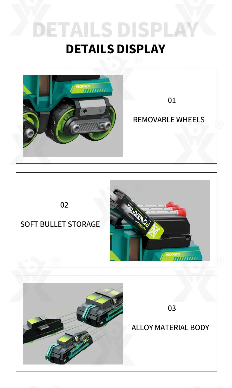 Diecast Ejection 2-in-1 Chariot with Deformation, Lights, and Battle Play (TG4095637) — product detail panel 6