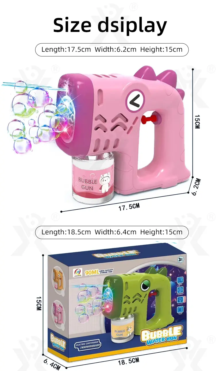 2-in-1 Dinosaur Bubble Water Gun Toy For Kids (TG4879029) — product detail panel 12
