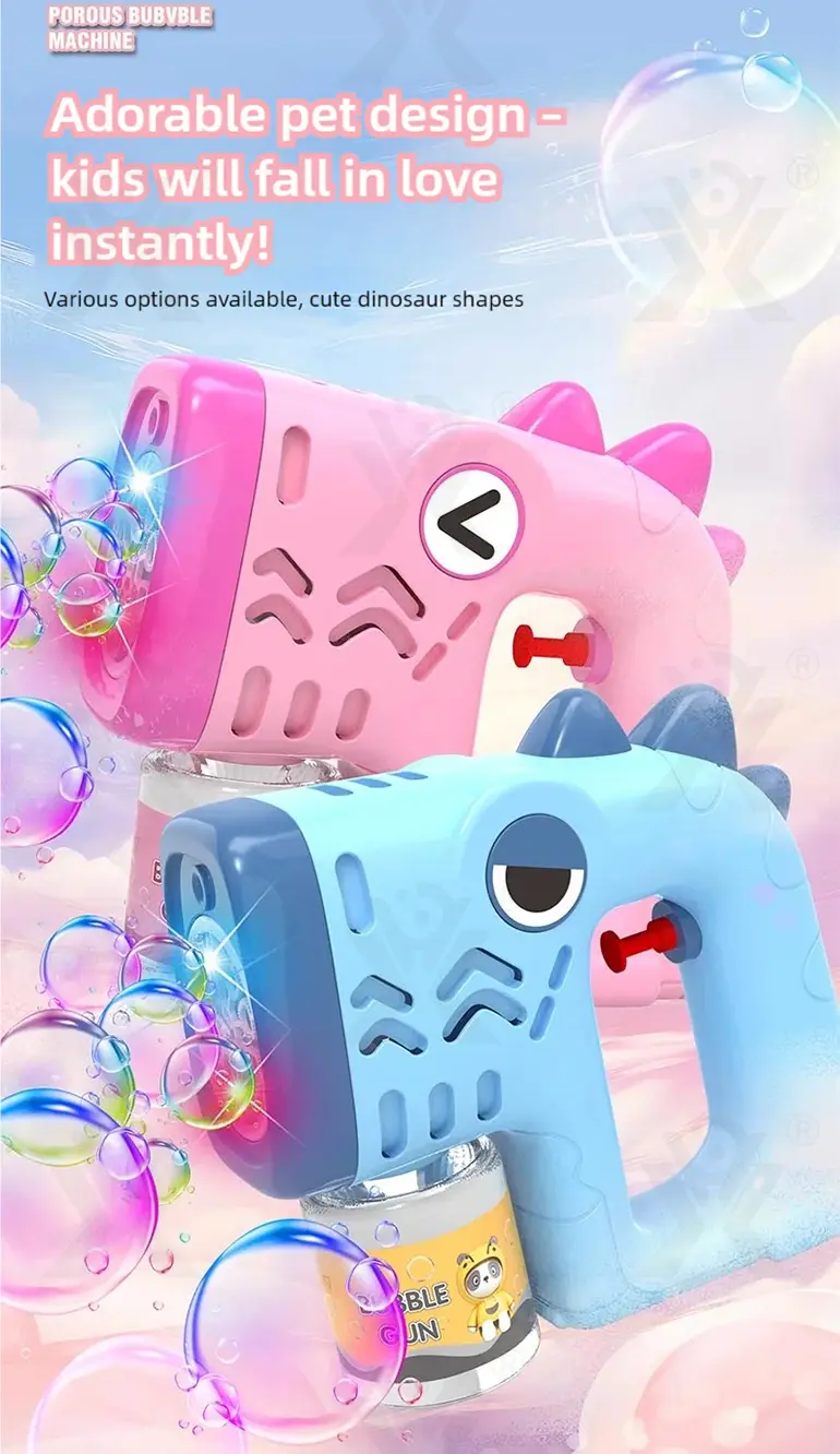 2-in-1 Dinosaur Bubble Water Gun Toy For Kids (TG4879029) — product detail panel 3