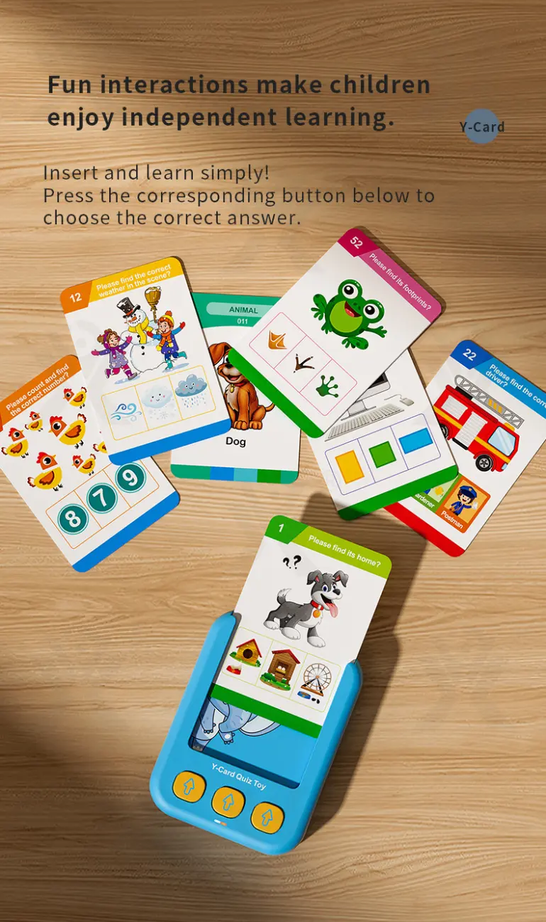 Interactive Multi-Language Card Learning Machine with 110 Knowledge Points (TG4257861) — product detail panel 1