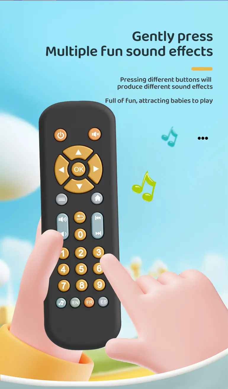 Baby Remote Control Toy with Multi-Language Learning & Teething-Safe Design (TG4465380) — product detail panel 2