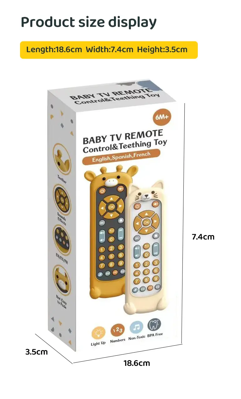 Baby Remote Control Toy with Multi-Language Learning & Teething-Safe Design (TG4465380) — product detail panel 9