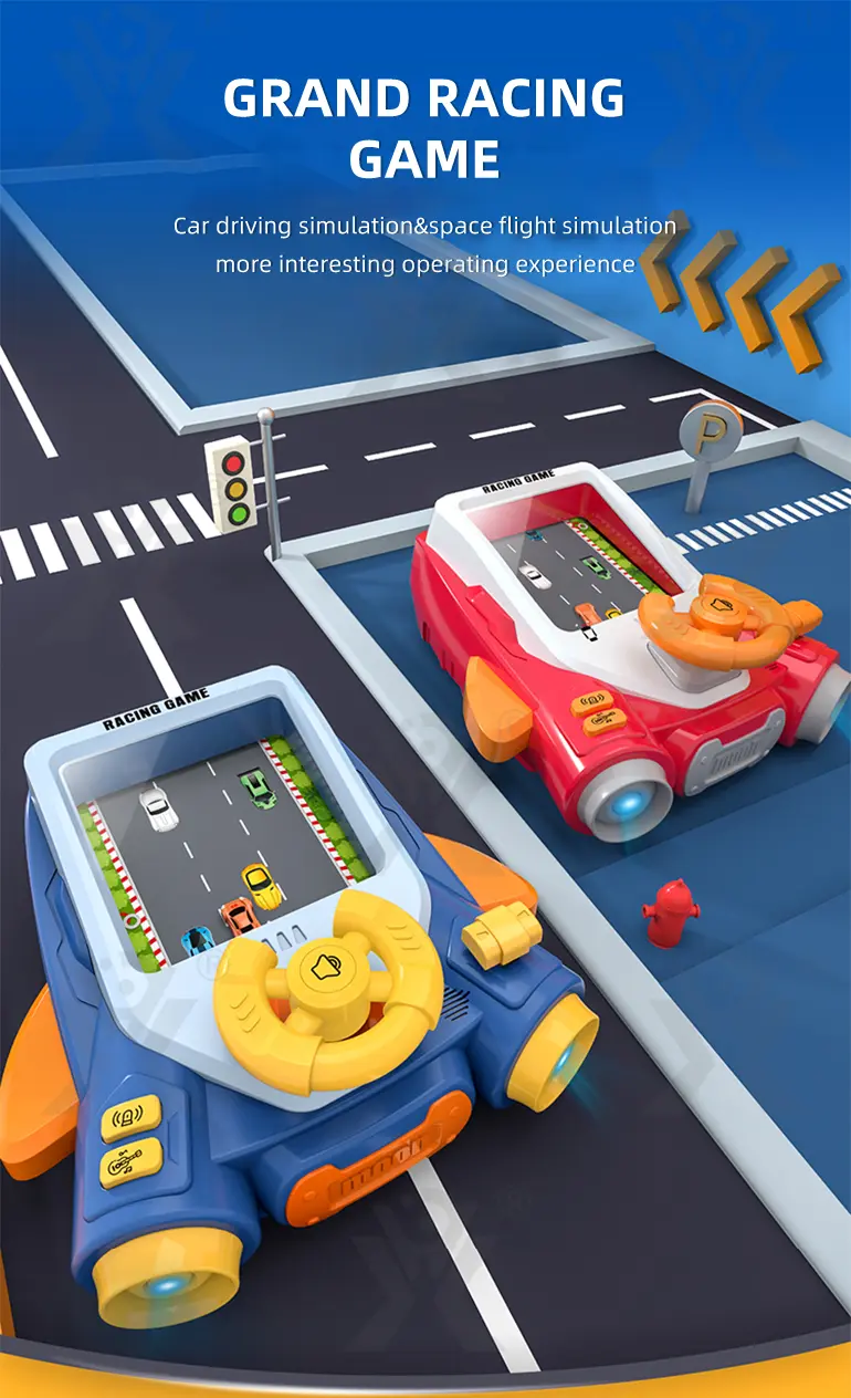 2-in-1 Driving & Space Flight Simulation Toy with Lights, Sounds, and Interactive Controls (TG4024130) — product detail panel 1