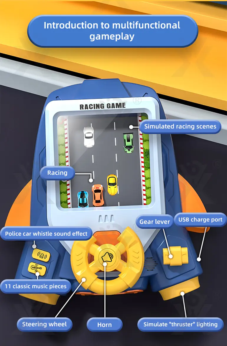 2-in-1 Driving & Space Flight Simulation Toy with Lights, Sounds, and Interactive Controls (TG4024130) — product detail panel 9