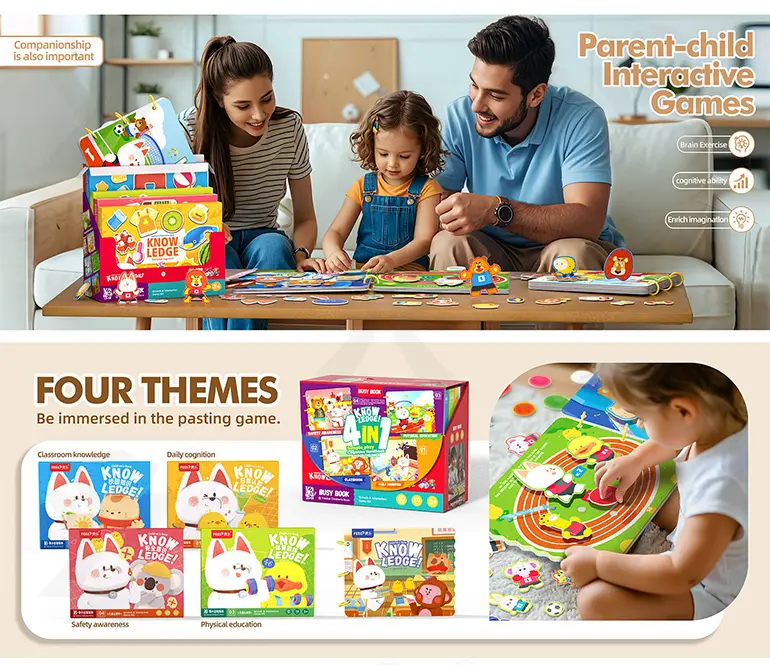 Magic Sticker Book for Kids with Four Learning Themes & Reusable Design (TG4857047) — product detail panel 1