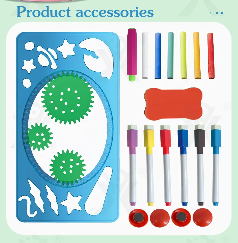 Bulk Kids Dual-Sided Painting Table with Chalkboard & Whiteboard (TG2303984) — product detail panel 3