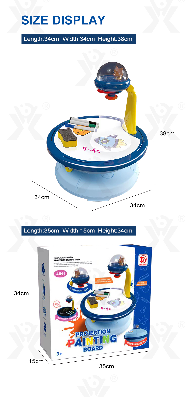 Drawing Table Toy With Projection For Children (TG4027124) — product detail panel 7