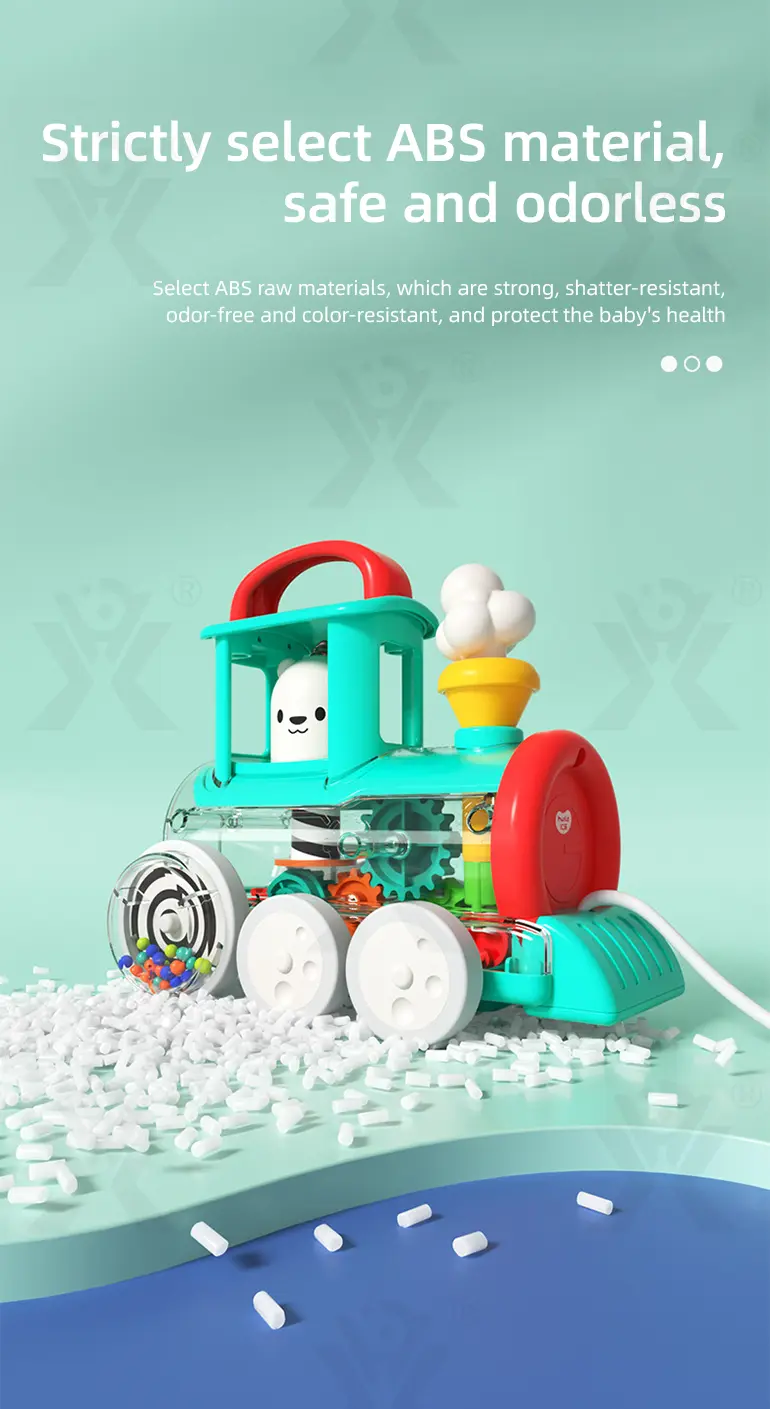 Push-Pull Small Train Toy With Smoke, Gears & Rotating Bead (TG4002047) — product detail panel 6