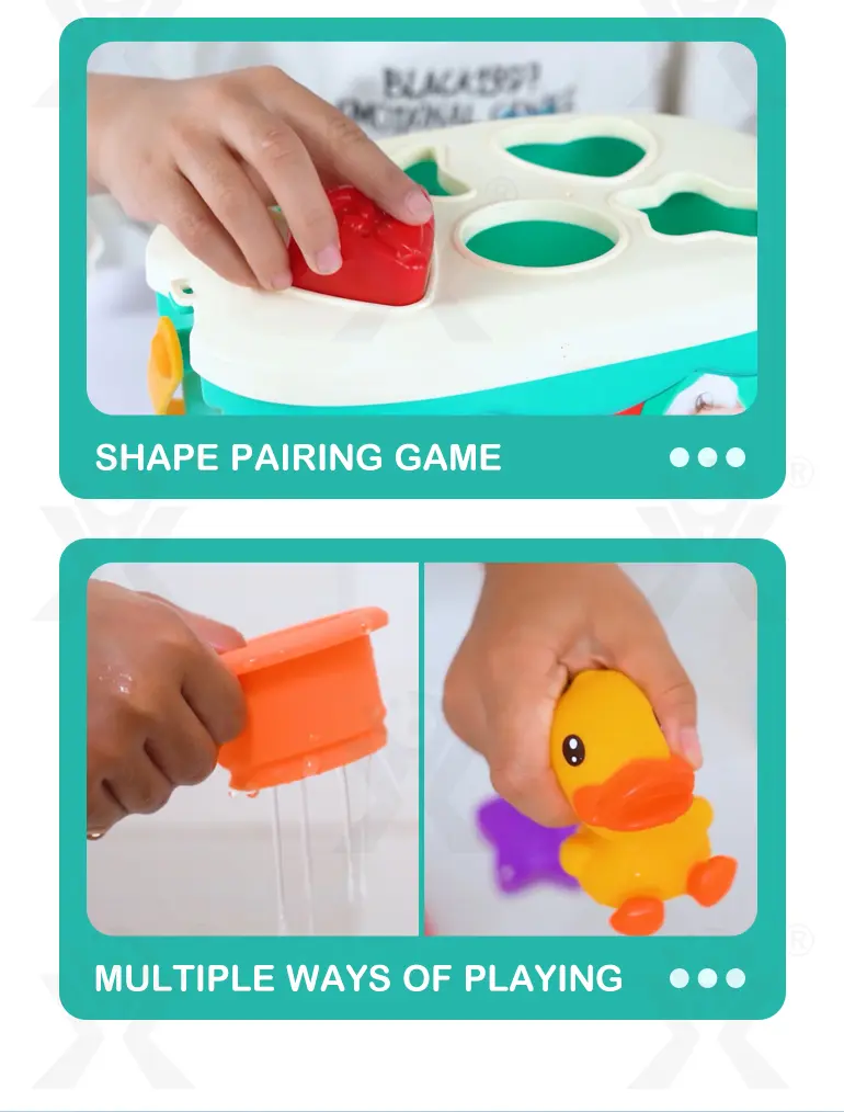 Baby Bath Toy Silicone Stackable with Storage & Shape Pairing Play (TG4321187) — product detail panel 4