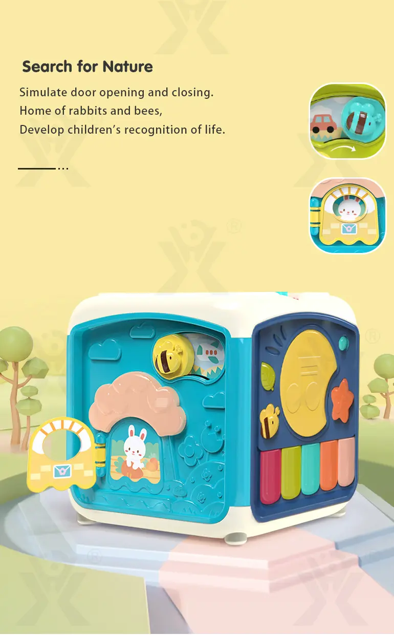 7-in-1 Activity Cube Seven Facet Toy with Music, Shapes, and Interactive Play (TG4189190) — product detail panel 3