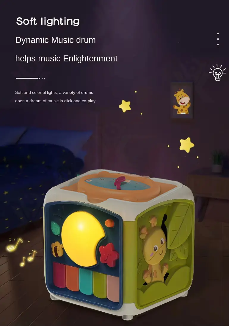 7-in-1 Activity Cube Seven Facet Toy with Music, Shapes, and Interactive Play (TG4189190) — product detail panel 7