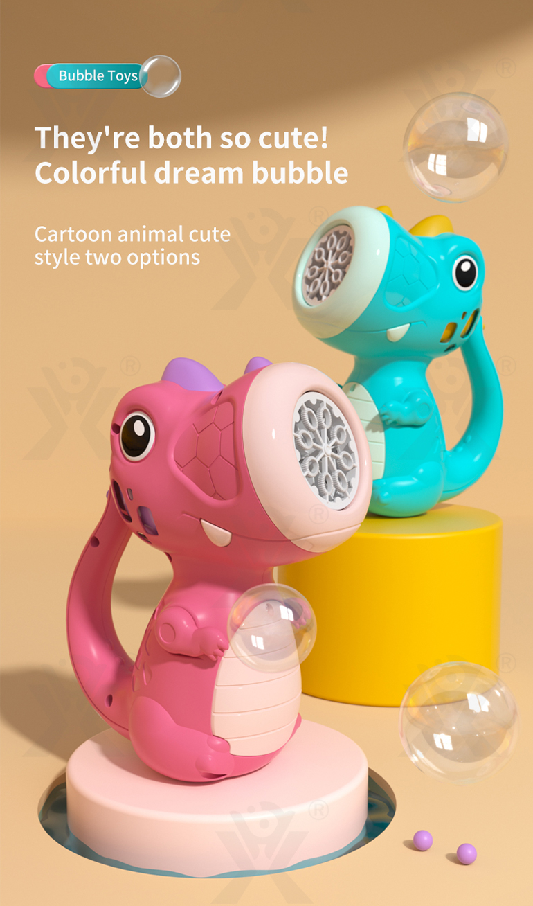 Cute Dinosaur Bubble Machine with Lights & Music (TG4330915) — product detail panel 2