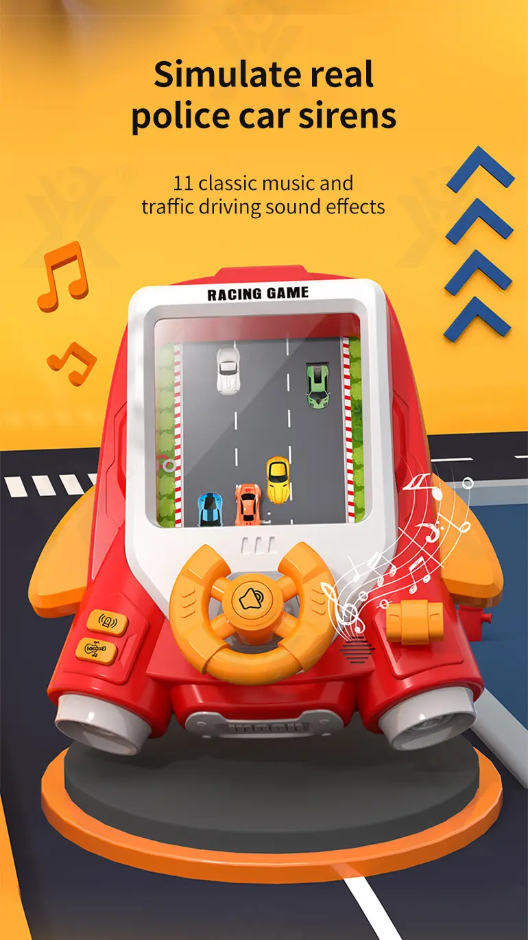 2-in-1 Space Car Game Machine Toy with Lights, Sounds, and Dual Charging Options (TG4024131) — product detail panel 5