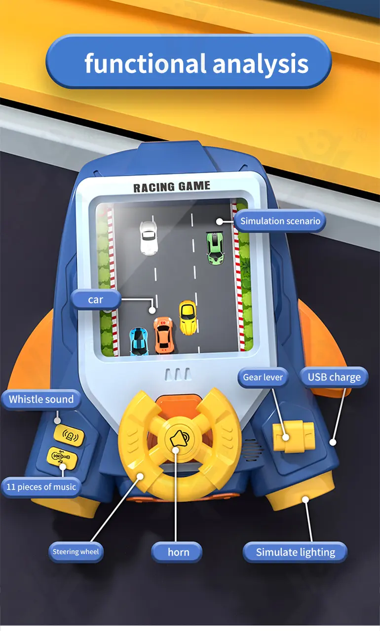2-in-1 Space Car Game Machine Toy with Lights, Sounds, and Dual Charging Options (TG4024131) — product detail panel 8