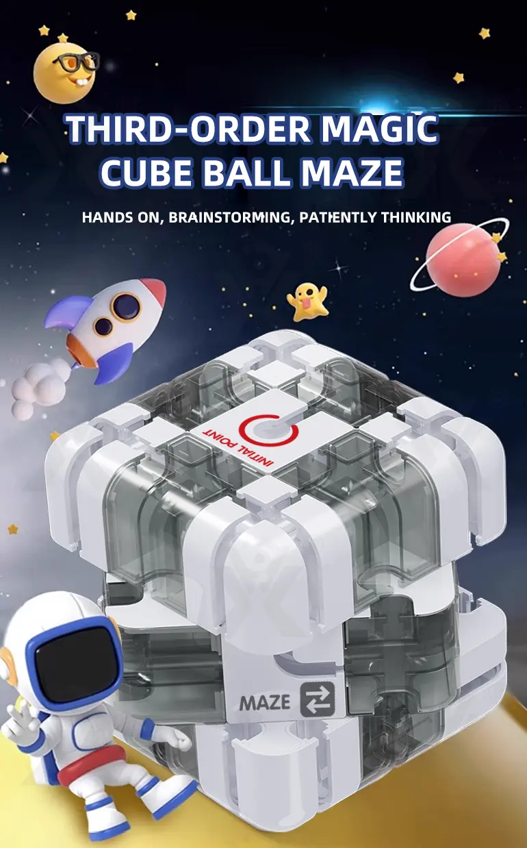 3D Magic Cube Ball Maze Puzzle Toy (TG4207277) — product detail panel 1