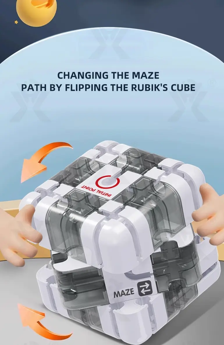3D Magic Cube Ball Maze Puzzle Toy (TG4207277) — product detail panel 3