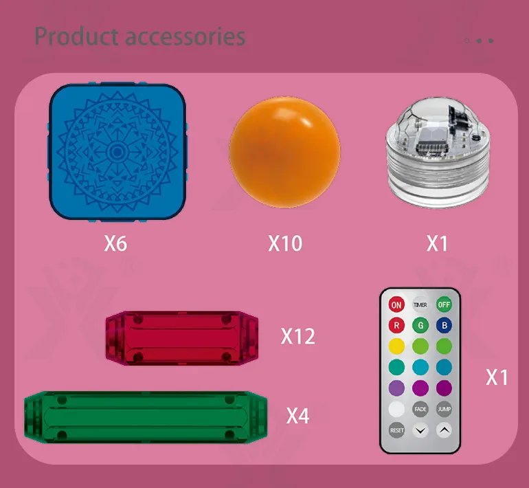 Magnetic Toy with Color Window and Romote-Controlled Light (TG3995279) — product detail panel 2