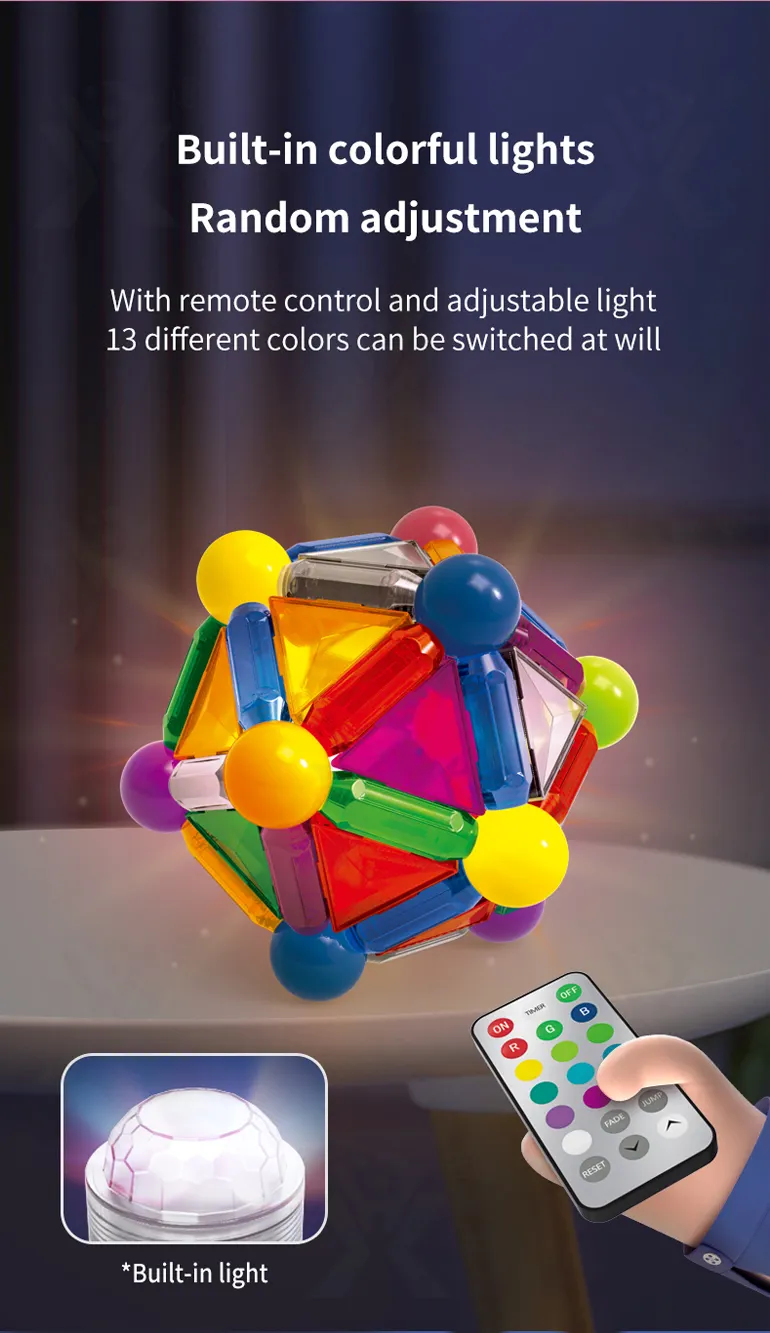Magnetic Toy with Color Window and Romote-Controlled Light (TG3995279) — product detail panel 5