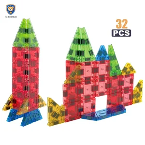 Magnetic Block Toy, Portable, 32 PCS, For Kids and Parents Collaboration Play, STEM Toy