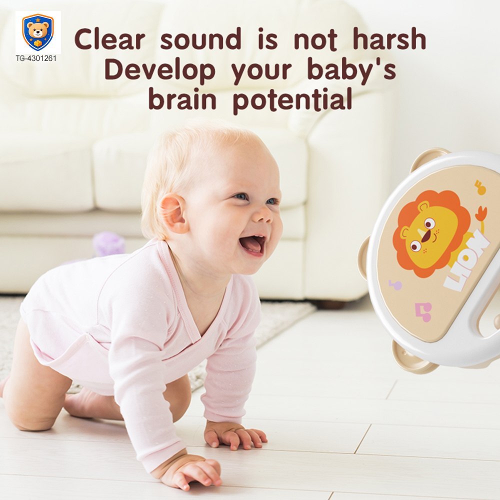 Baby Hand Drum Toy with Shake & Clap Sounds — product view 4