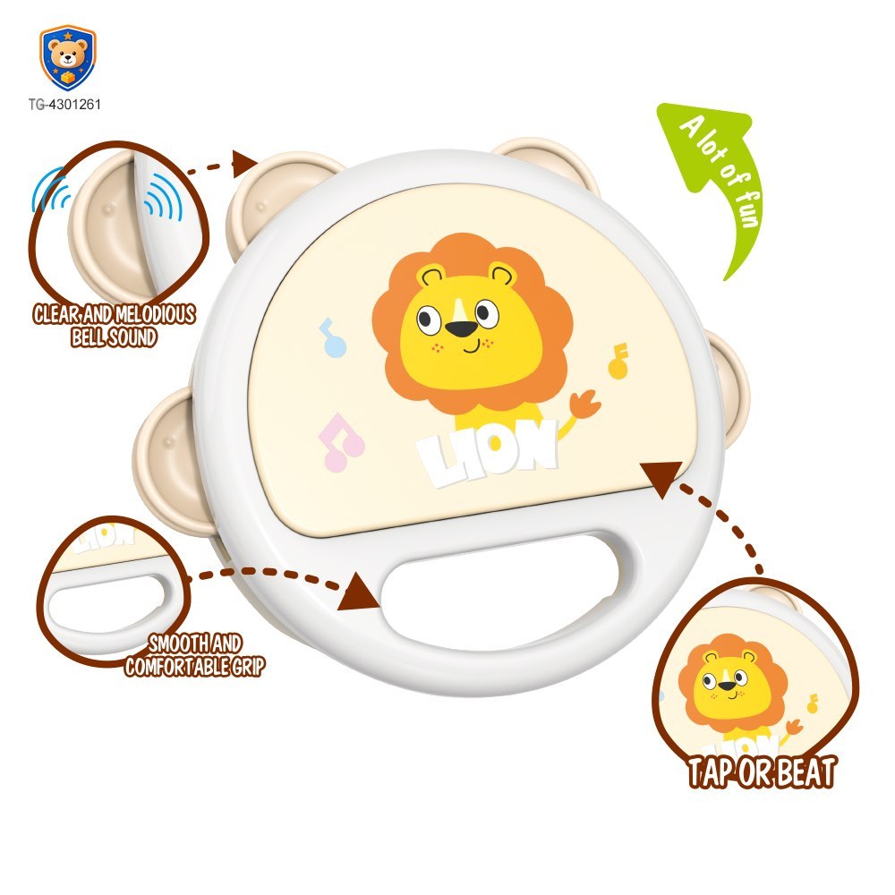 Baby Hand Drum Toy with Shake & Clap Sounds — product view 5
