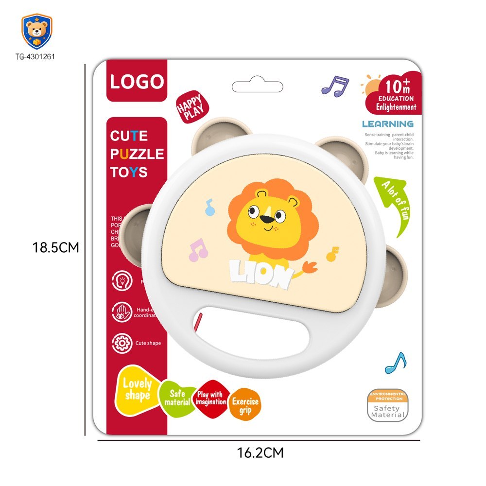 Baby Hand Drum Toy with Shake & Clap Sounds — product view 6