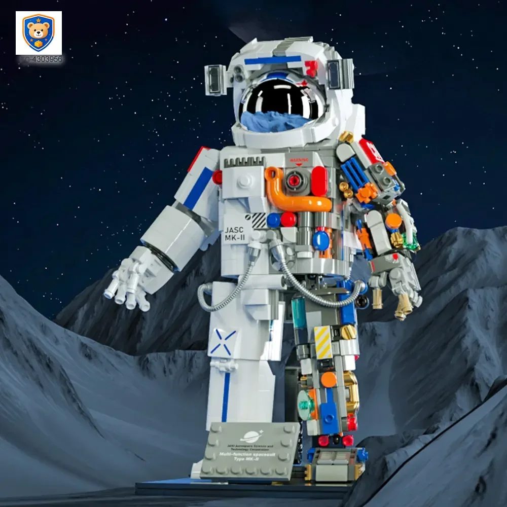 Astronaut Model Toy with Movable Joints & Electroplated Helmet — product view 2