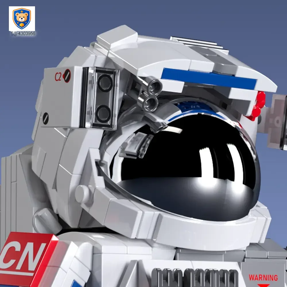 Astronaut Model Toy with Movable Joints & Electroplated Helmet — product view 4