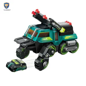 Diecast Ejection 2-in-1 Chariot with Deformation, Lights, and Battle Play