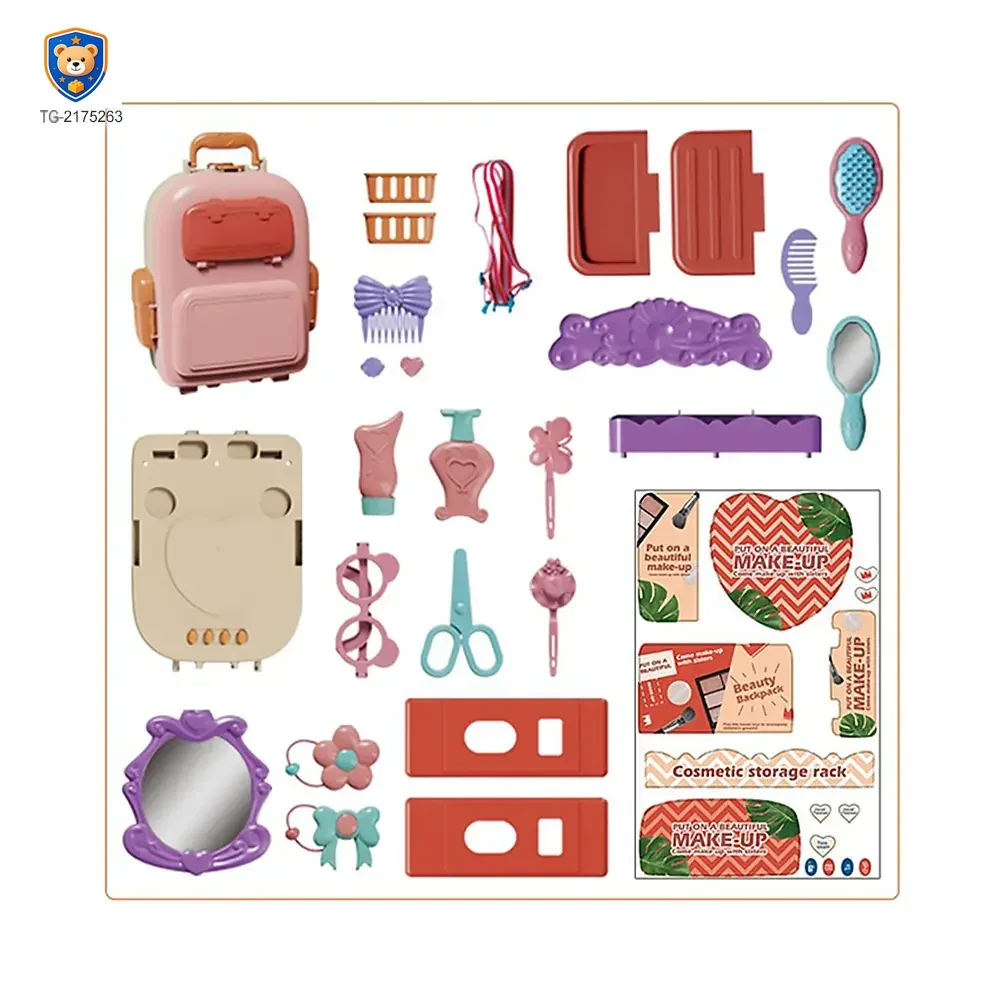 3-in-1 Kids Dresser Backpack with Light & Music for Fun Role Play, Pretend Play Toy — product view 3