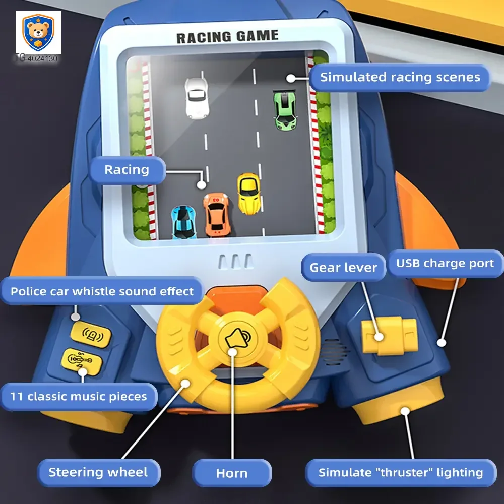 2-in-1 Driving & Space Flight Simulation Toy with Lights, Sounds, and Interactive Controls — product view 4